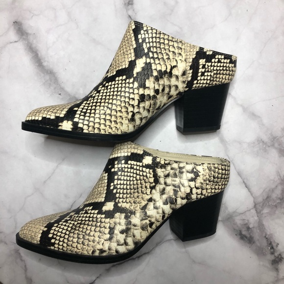 Call it spring womens vegan snake print mules 6.5 - Picture 7 of 12